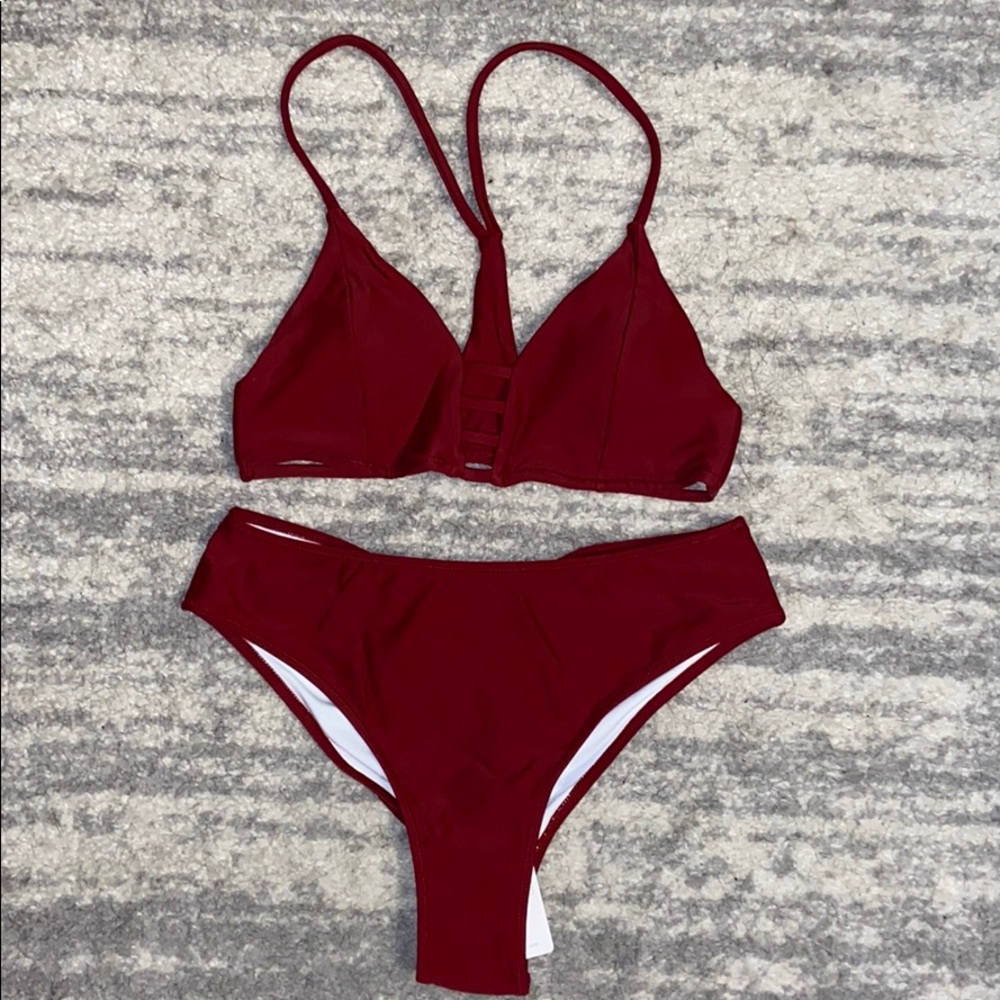 Cupshe Maroon Bikini
